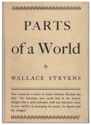 Item #445881 Parts of a World. Wallace STEVENS