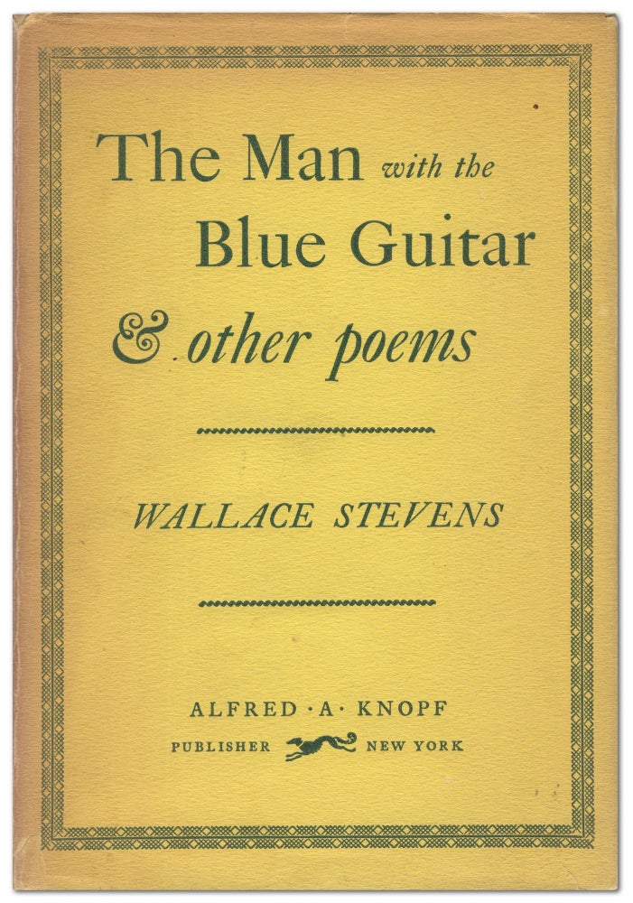 Item #445884 The Man with the Blue Guitar & Other Poems. Wallace STEVENS.