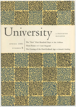 Item #445892 University: A Princeton Magazine. Spring 1961. F. Scott FITZGERALD