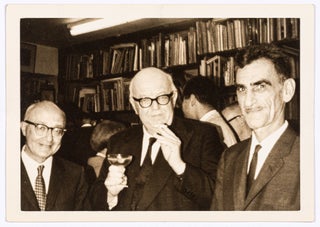 Item #445966 (Three photographs): George Oppen and Charles Reznikoff. George OPPEN, Charles...