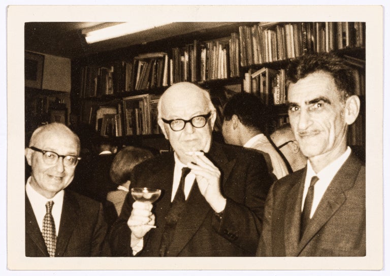 Item #445966 (Three photographs): George Oppen and Charles Reznikoff. George OPPEN, Charles Reznikoff.