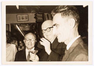 (Three photographs): George Oppen and Charles Reznikoff