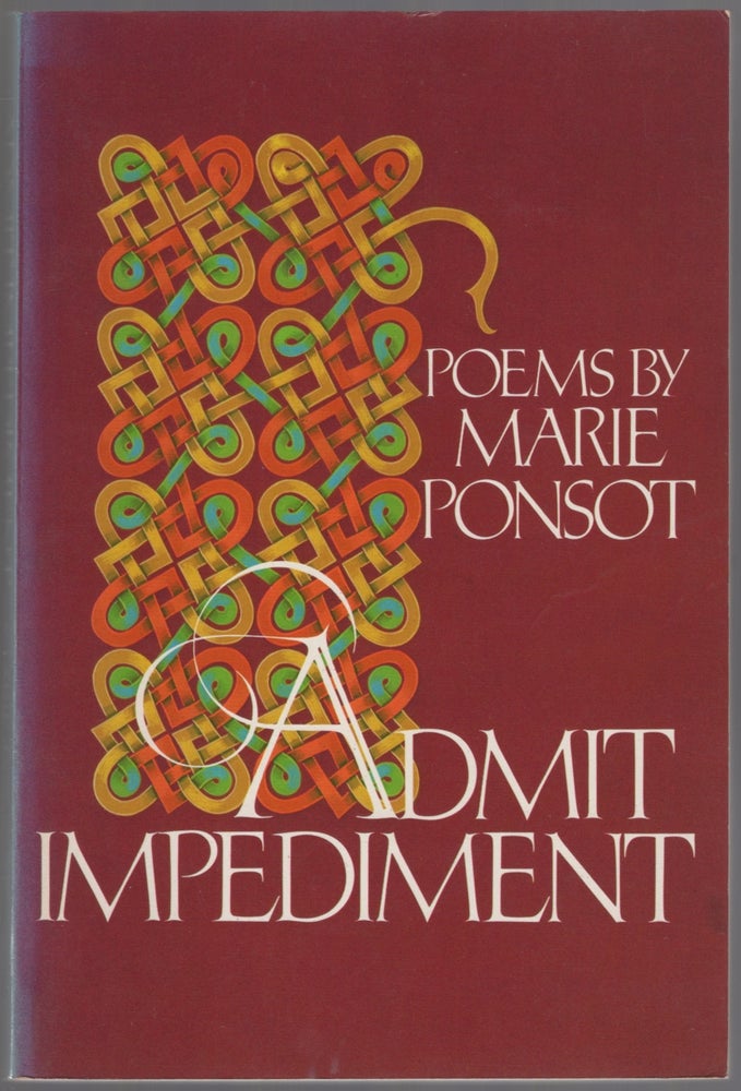 Item #446178 Admit Impediment. Marie PONSOT.