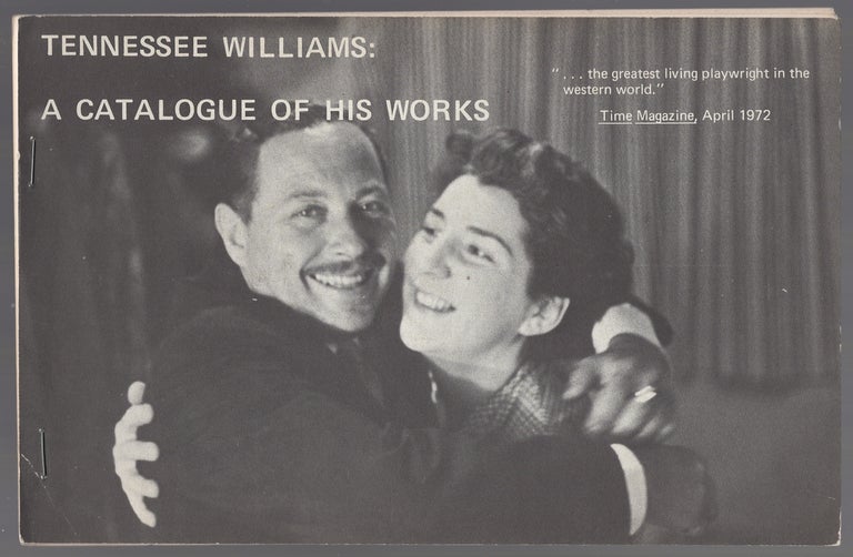 Item #446267 Tennessee Williams: A Catalogue of His Works. Tennessee WILLIAMS.