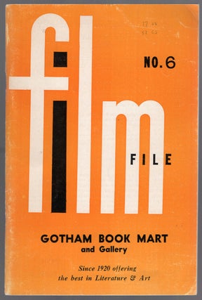 Item #446279 Gotham Book Mart & Gallery Film File No. 6