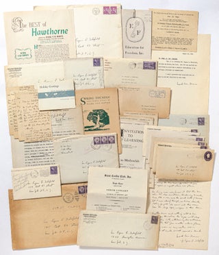 Item #446746 [Archive]: 13 Autograph Letters Signed, 10 Inscribed Pieces of Ephemera, and Two...