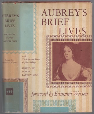 Item #446877 Aubrey's Brief Lives. John AUBREY
