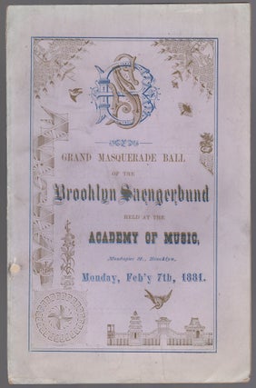 Item #446899 Grand Masquerade Ball of the Brooklyn Saengerbund held at the Academy of Music,...
