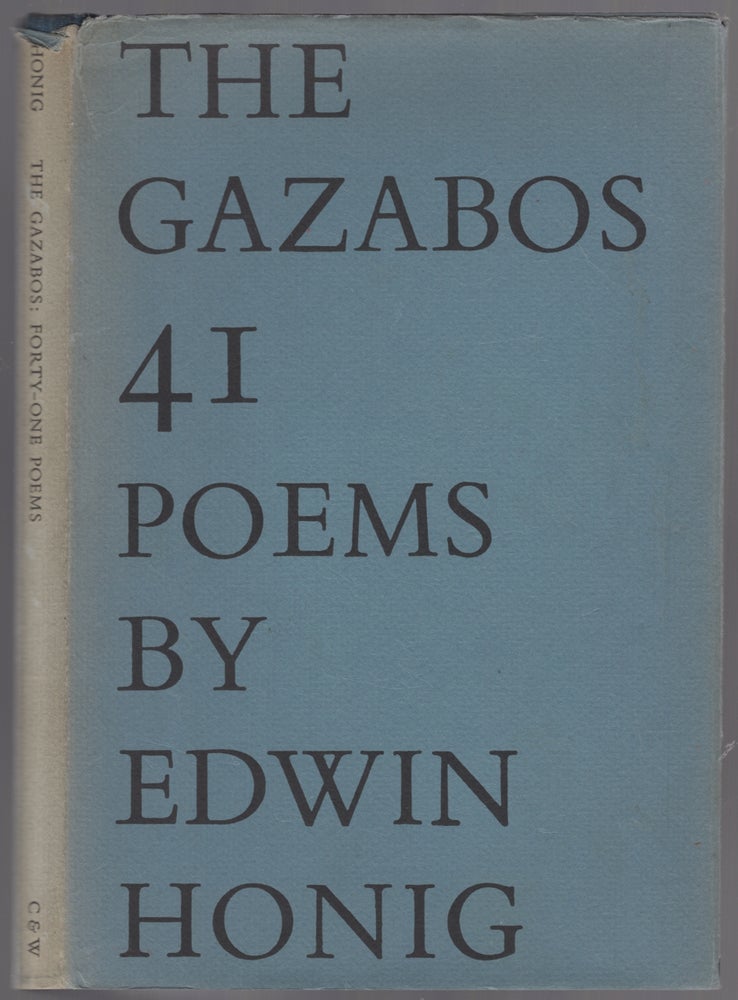 Item #447125 The Gazabos. Forty-One Poems. Edwin HONIG.