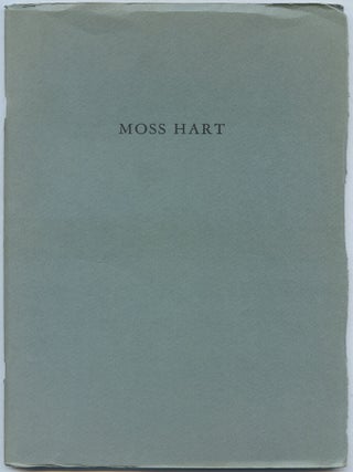 Item #447310 A Celebration of Moss Hart. University of Southern California. 12 April 1970