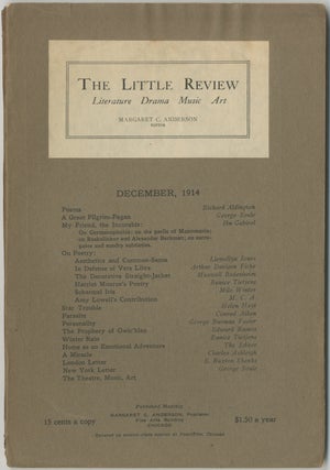 Item #447450 The Little Review – Vol. 1, No. 9: December, 1914. Margaret ANDERSON, Richard...