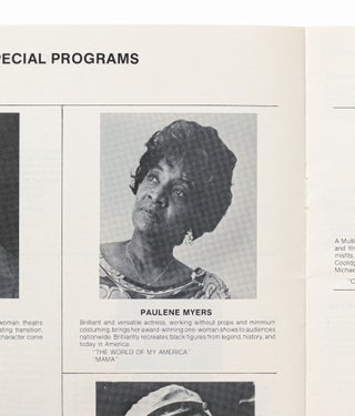 Archive of Material Related to her One-Woman Stage Shows