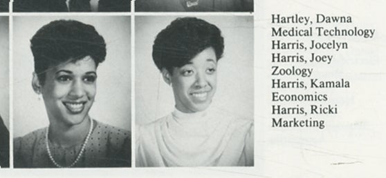 Yearbook : 1986 Bison. Howard University | Kamala HARRIS