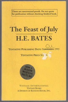 Item #448725 The Feast of July. H. E. BATES