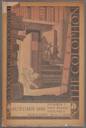 Item #448855 The Colophon: New Series. A Quarterly for Bookmen. Autumn 1935