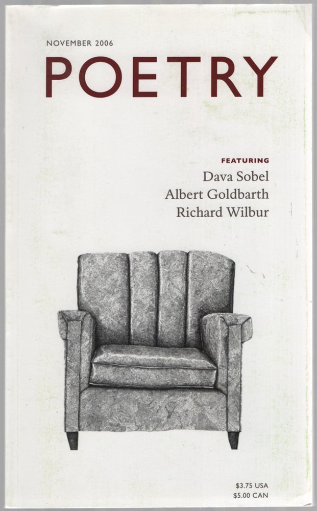 Item #449233 Poetry - November 2006. Dava SOBEL, Albert Goldbarth, Richard Wilbur.