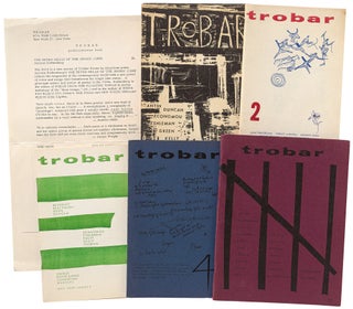 Item #449747 Trobar 1-5 (complete). Gary SNYDER, Amiri Baraka (as Leroi Jones, Paul Blackburn,...