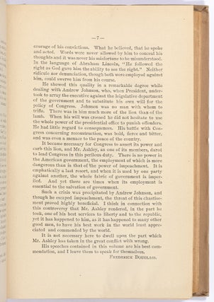 Duplicate Copy of the Souvenir from the Afro-American League of Tennessee to Hon. James M. Ashley