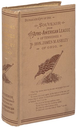 Item #450314 Duplicate Copy of the Souvenir from the Afro-American League of Tennessee to Hon....