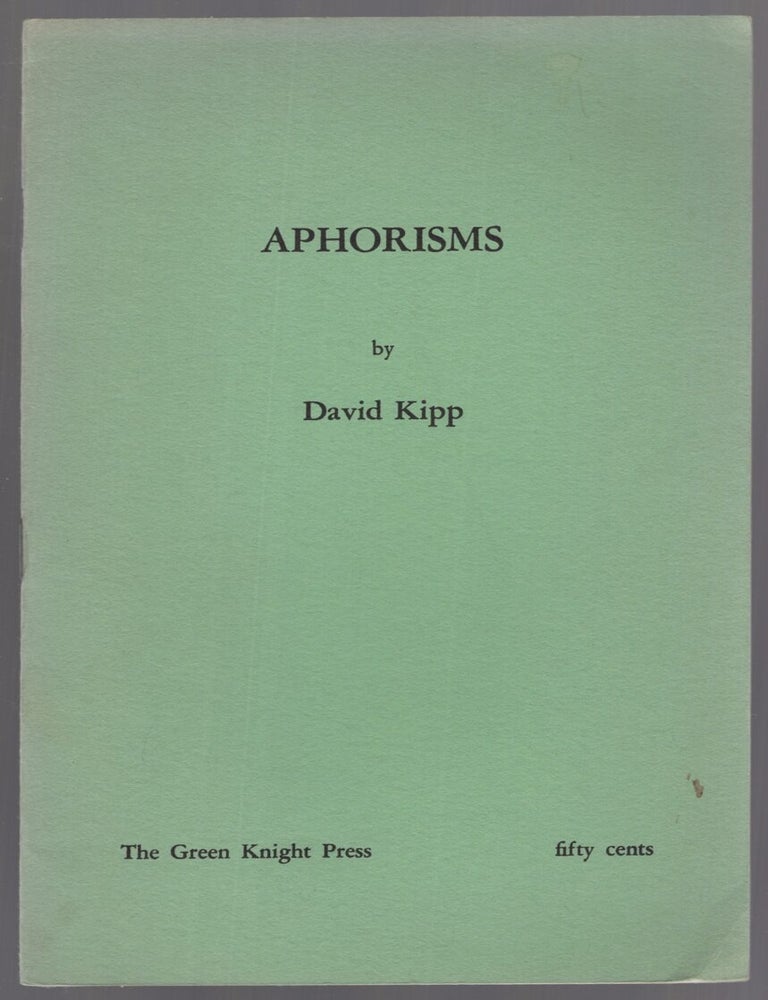 Aphorisms | David KIPP