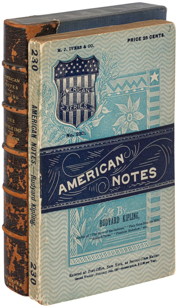 Item #450538 American Notes. Rudyard KIPLING.