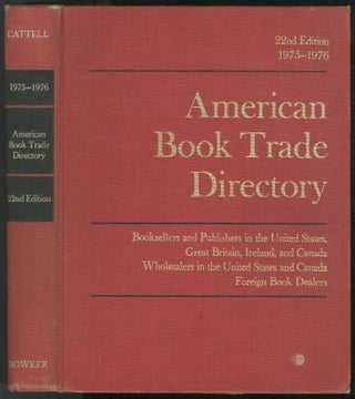 Item #450975 American Book Trade Directory 1975-1976