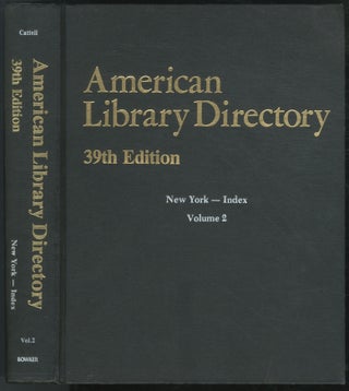 Item #450976 American Library Directory. 39th Edition. Volume Two (ONLY