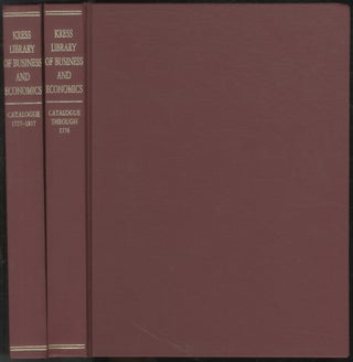 Item #451284 The Kress Library of Business and Economics Catalogue Covering Material Published...