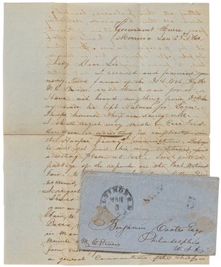 Item #451320 Letter from the President of Liberia to an important Philadelphia abolitionist and...