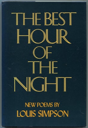 Item #453119 The Best Hour of the Night. Poems. Louis SIMPSON