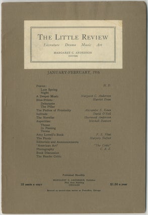 Item #453154 The Little Review – Vol. 2, No. 10: January-February, 1916. Margaret ANDERSON, H....