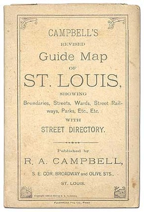 Item #45321 Campbell's Revised Guide Map of St. Louis