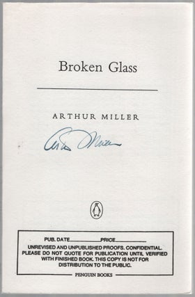 Item #453564 Broken Glass. Arthur MILLER