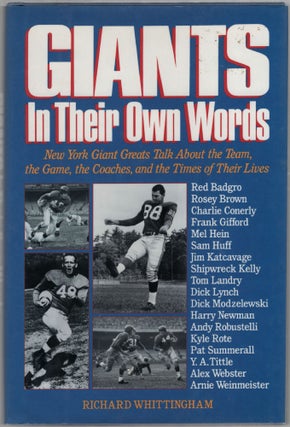 Item #454392 Giants in their Own Words. Richard WHITTINGHAM