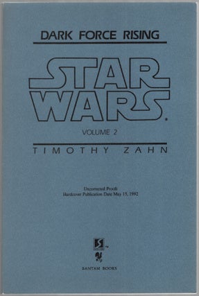 Item #454722 Star Wars: Dark Force Rising. Volume 2. Timothy ZAHN