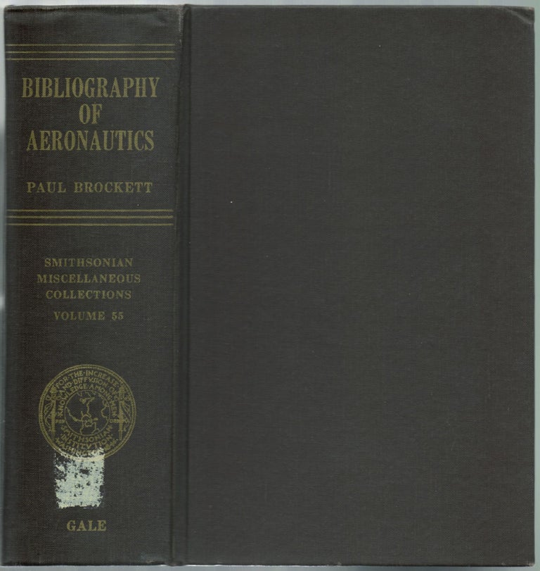 Item #454830 Bibliography of Aeronautics. Paul BROCKETT.