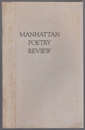 Item #454930 Manhattan Poetry Review. Spring 1982
