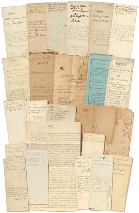 Item #456284 [Archive]: A Collection of Manuscript Estate Documents for Historic Properties in...