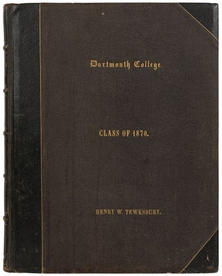 Item #456298 Dartmouth College Yearbook Photograph Album, Class of 1870. Henry W. TEWKSBURY,...