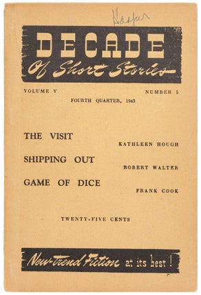 Item #456589 "The Walls are Cold" [story in] Decade of Short Stories, Fourth Quarter, 1943....