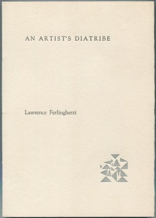Item #456657 An Artist's Diatribe. Lawrence FERLINGHETTI