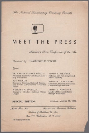 Item #456954 [Printed Transcript]: The National Broadcasting Company Presents Meet the Press......