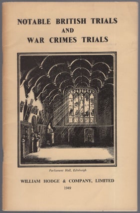 Item #456957 Notable British Trials and War Crimes Trials