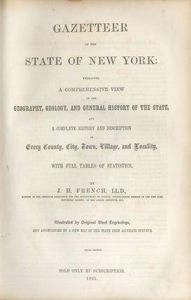 Item #456960 Gazetteer of the State of New York: Embracing a Comprehensive View of the Geography,...