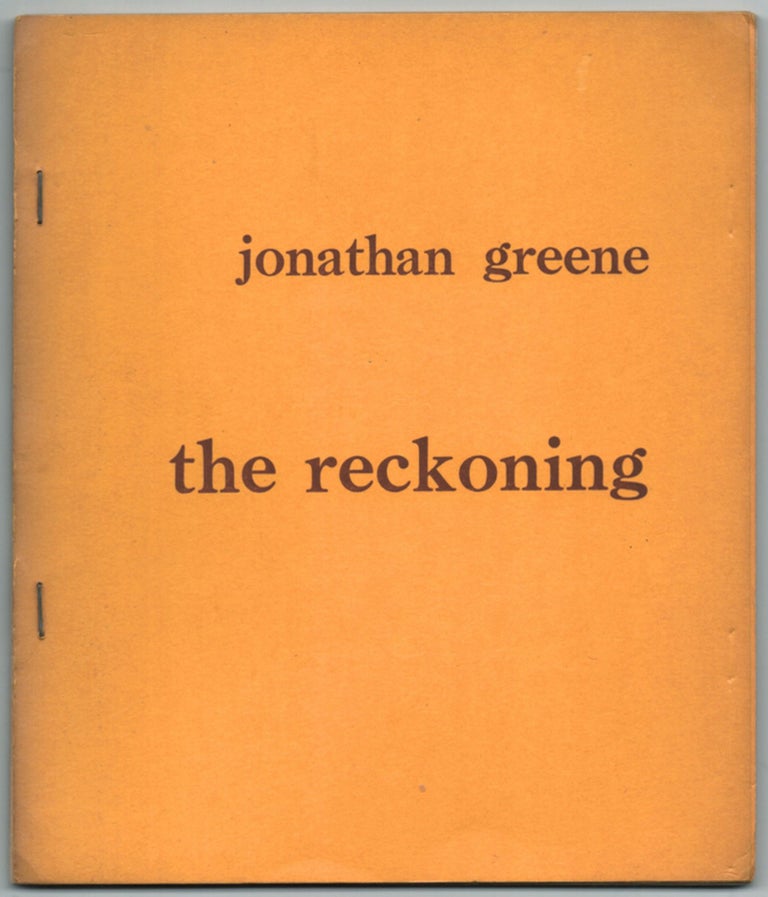 Item #457241 The Reckoning. Jonathan GREENE.