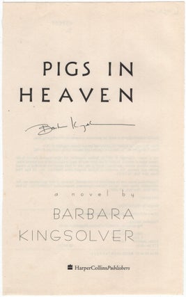 Item #457284 Autograph. Barbara KINGSOLVER