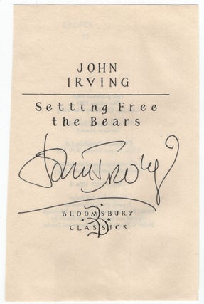 Item #457298 Autograph. John IRVING
