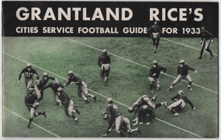 Item #457406 Grantland Rice's Cities Service Football Guide for 1933. Grantland RICE