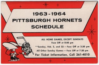 Item #457429 1963-1964 Pittsburgh Hornets Schedule
