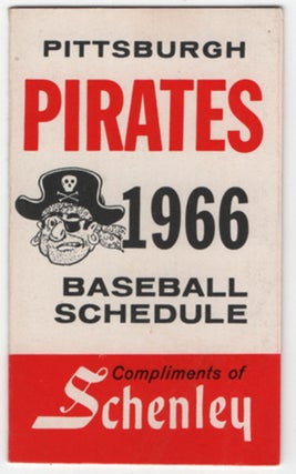 Item #457436 (Baseball Schedule): Pittsburgh Pirates 1966 Baseball Schedule